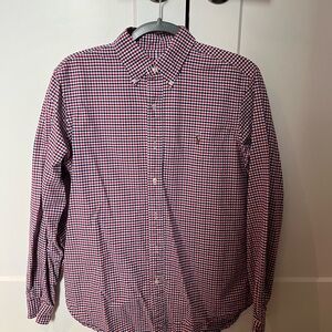 Men's Polo Ralph Lauren Oxford - Red/White/Blue Checkered, Medium
